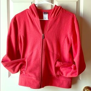 Patagonia Synchilla fleece full zip hoodie coral M
